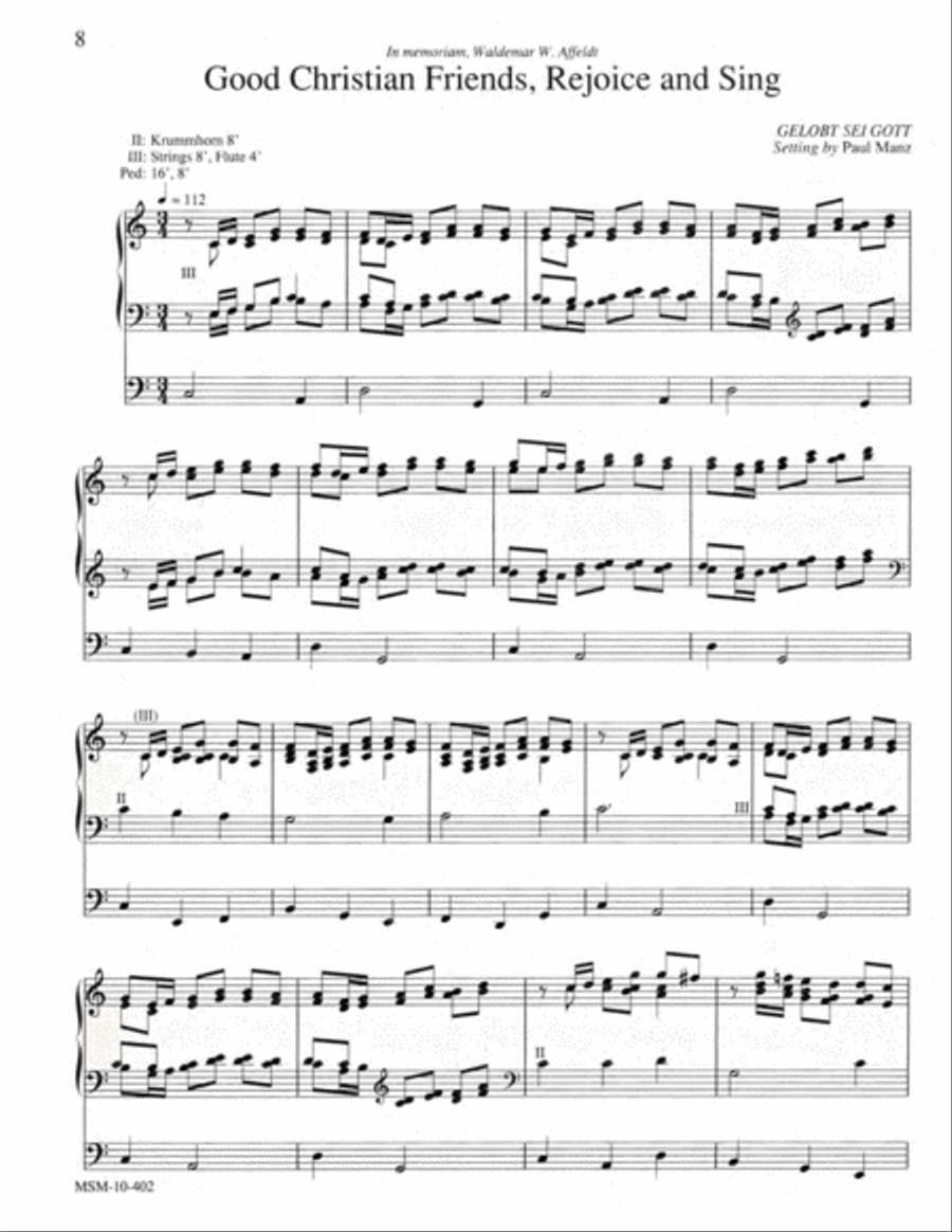 Improvisations for the Easter Season Organ scores gallery preview page 6