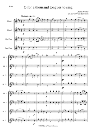 7 Songs of Glory for Flute quartet (2 C flutes, alto flute, bass flute)