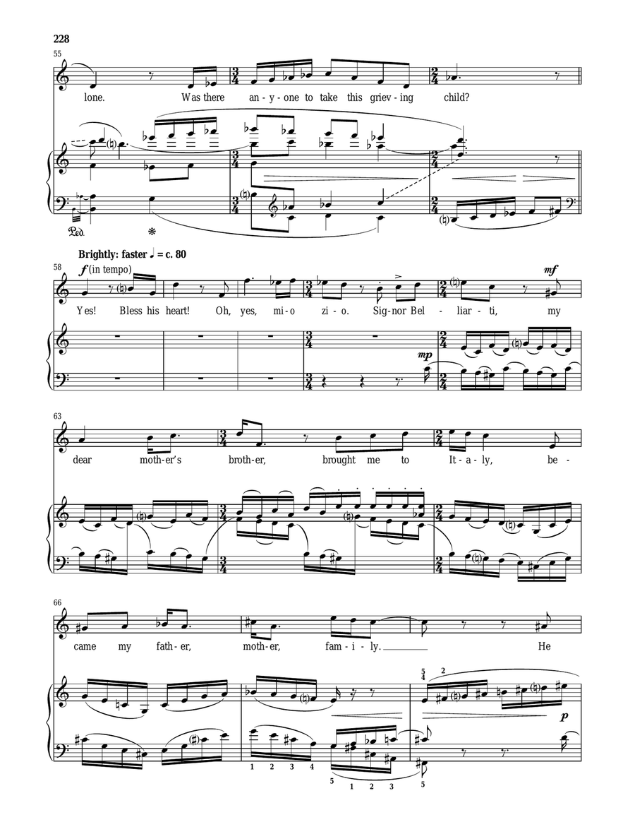 Aurelia's Aria (My Father Was A Tenor) Soprano Voice scores gallery preview page 5
