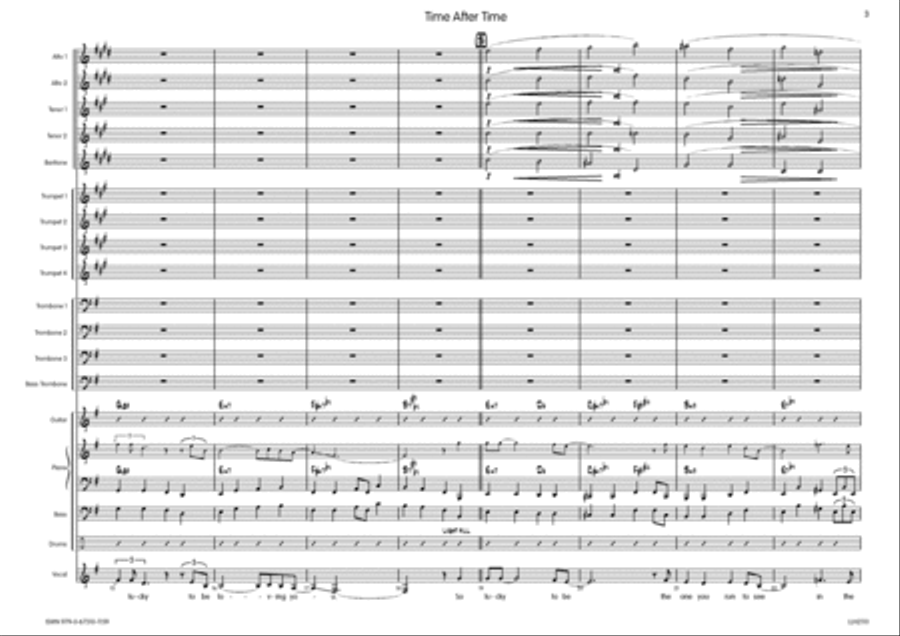 Time After Time Big Band scores gallery preview page 4