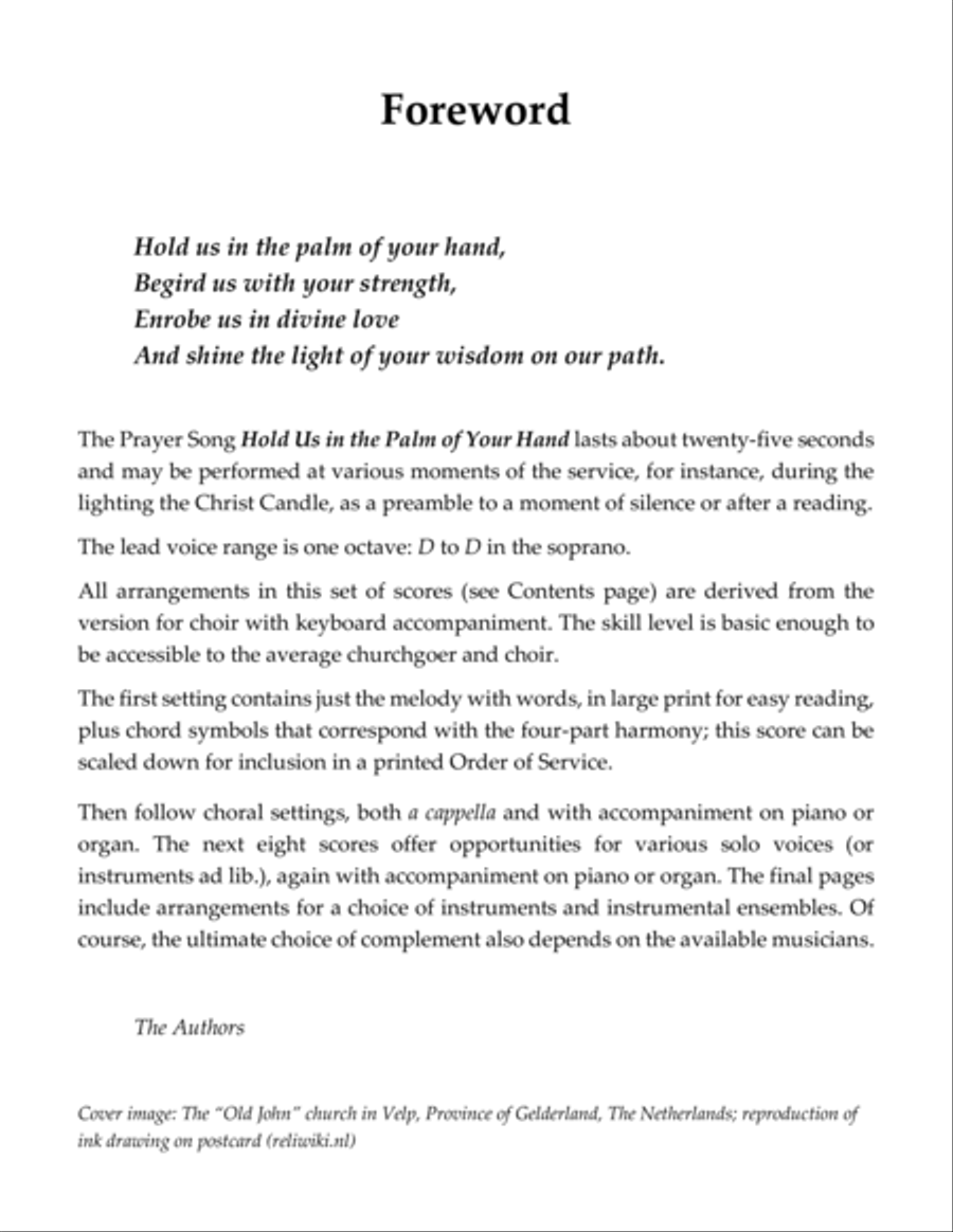 Hold Us in the Palm of Your Hand 4-Part scores gallery preview page 3
