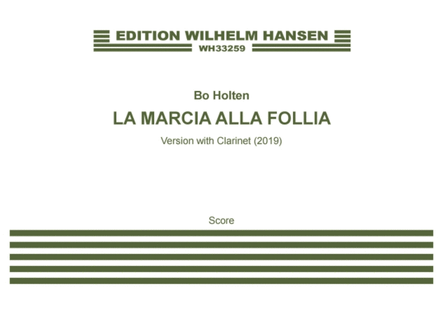 La Marcia Alla Follia La Marcia Alla Follia Clarinet scores gallery preview page 1
