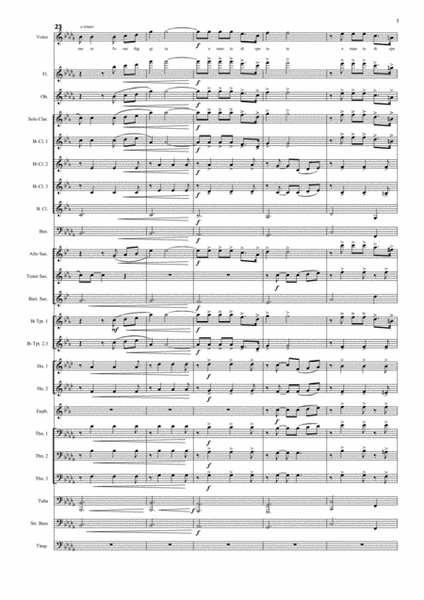 E lucevan le stelle (from 'Tosca') - G.Puccini - arranged for tenor voice and concert band.