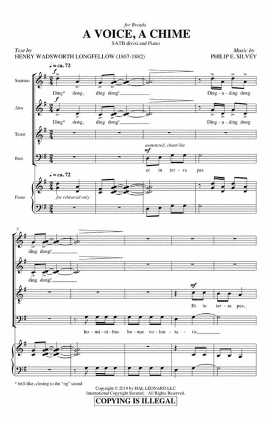 A Voice, A Chime 4-Part scores gallery preview page 4