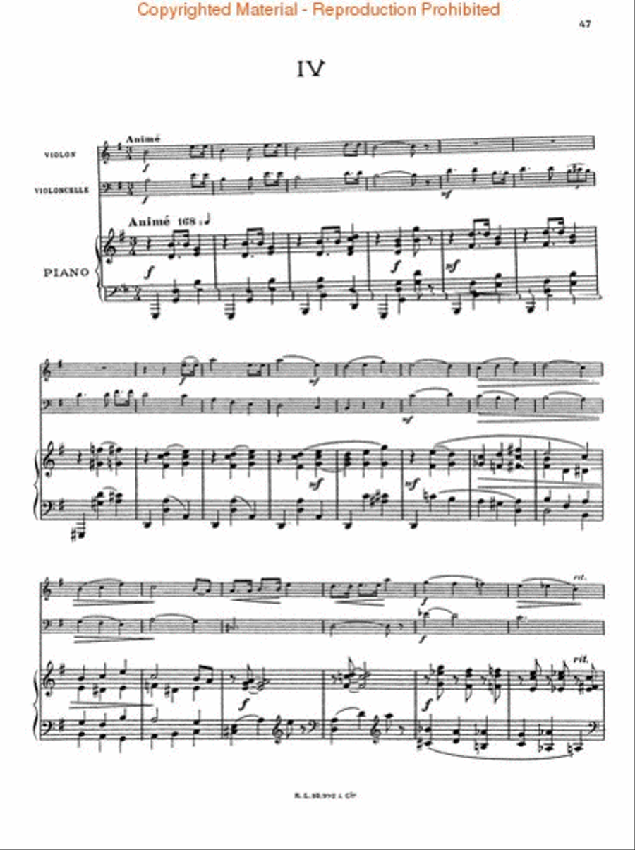 Piano Trio in G Minor Piano Trio in G Minor Piano Trio scores gallery preview page 3