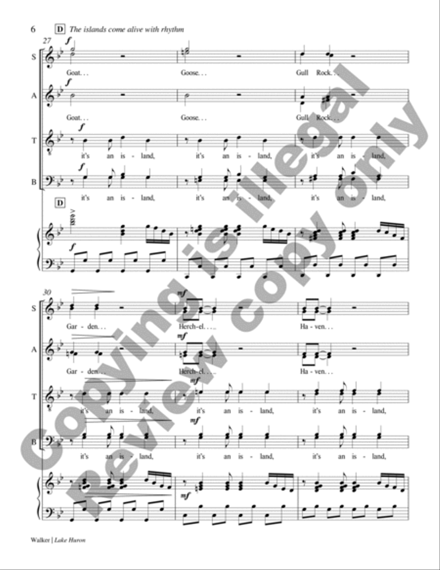 Lake Huron Divisi scores gallery preview page 6