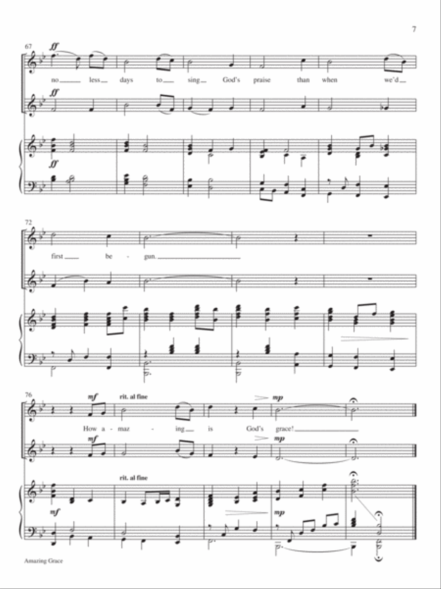 Classic Hymns for Two Voices, Vol. 1-Score image number null