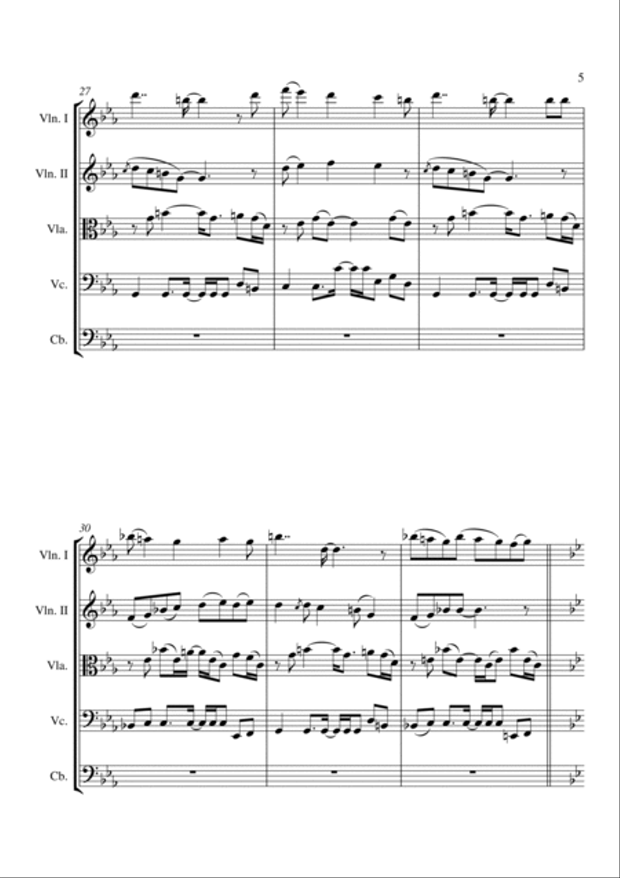 Quinteto de Cuerdas String Quintet scores gallery preview page 5