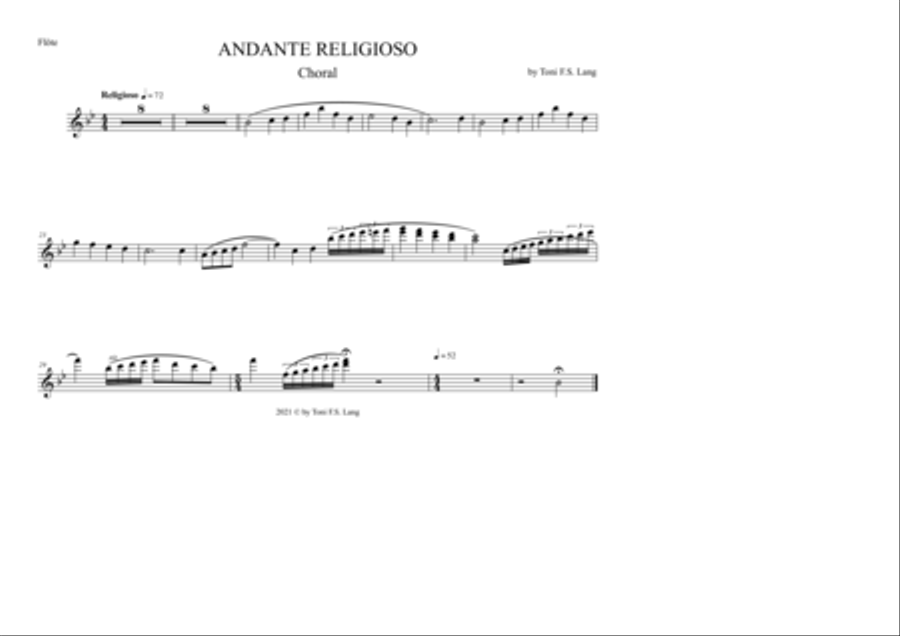 Andante Religioso Andante Religioso Concert Band scores gallery preview page 4