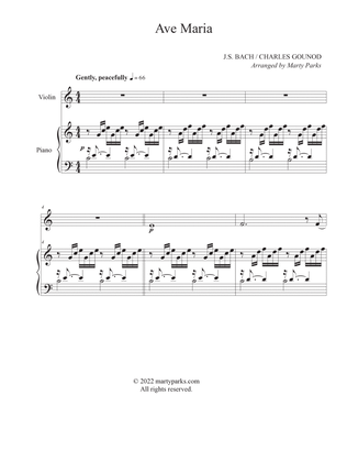 Book cover for Ave Maria (Violin-Piano)