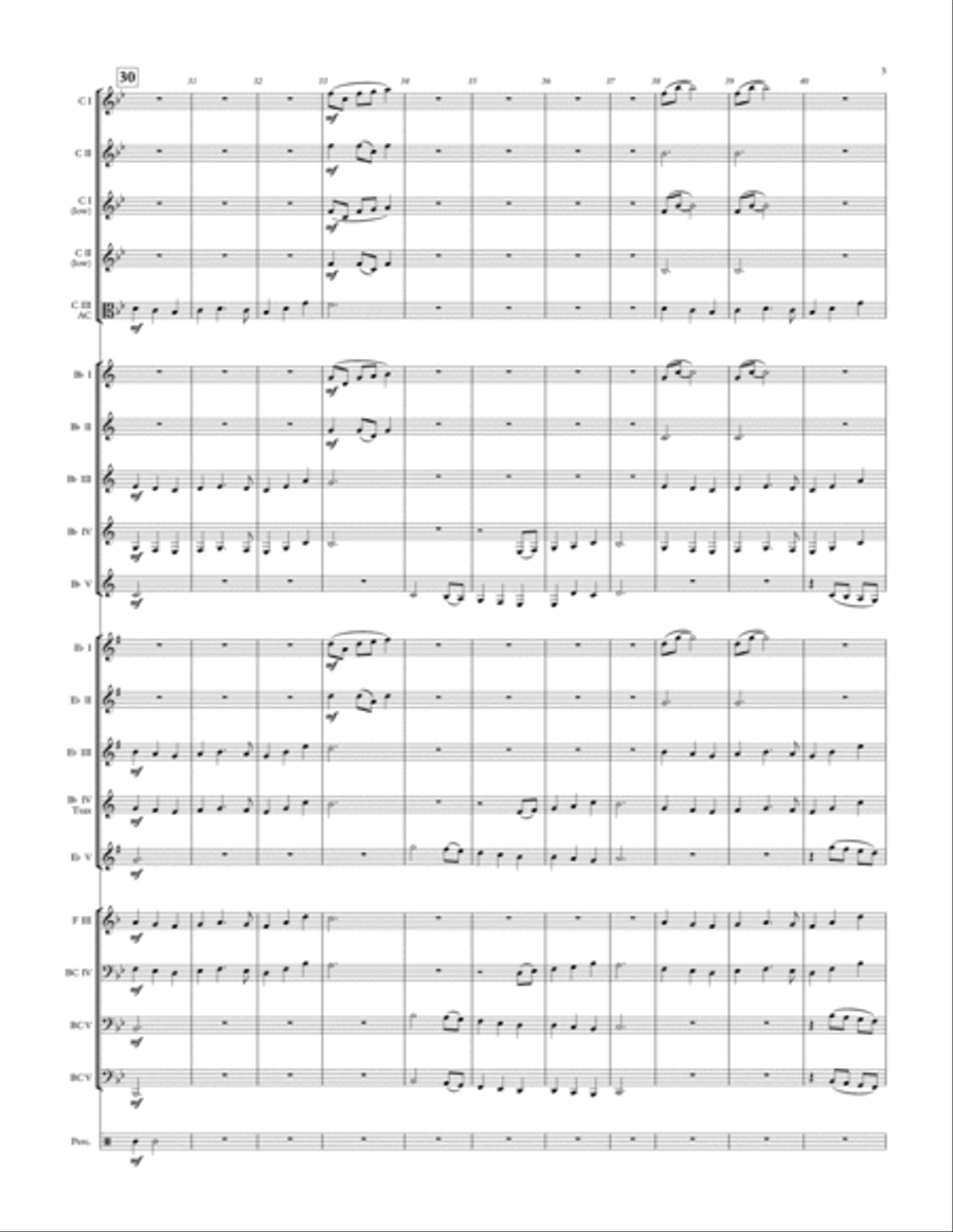 Slumber My Darling - for adaptable quintet Concert Band scores gallery preview page 3