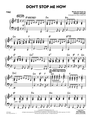 Don't Stop Me Now (arr. Paul Murtha) - Piano