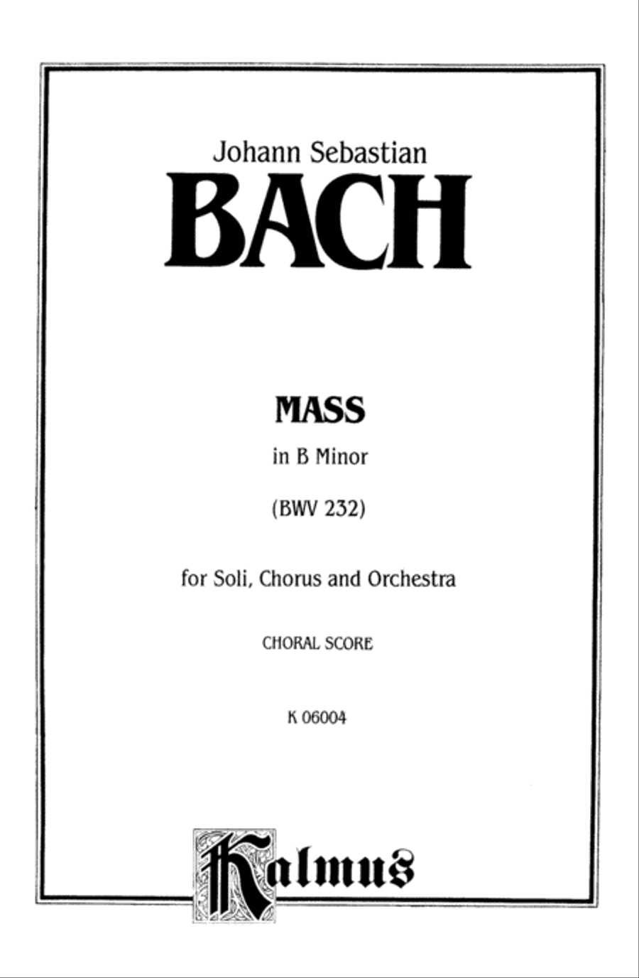Mass in B Minor 4-Part scores gallery preview page 2