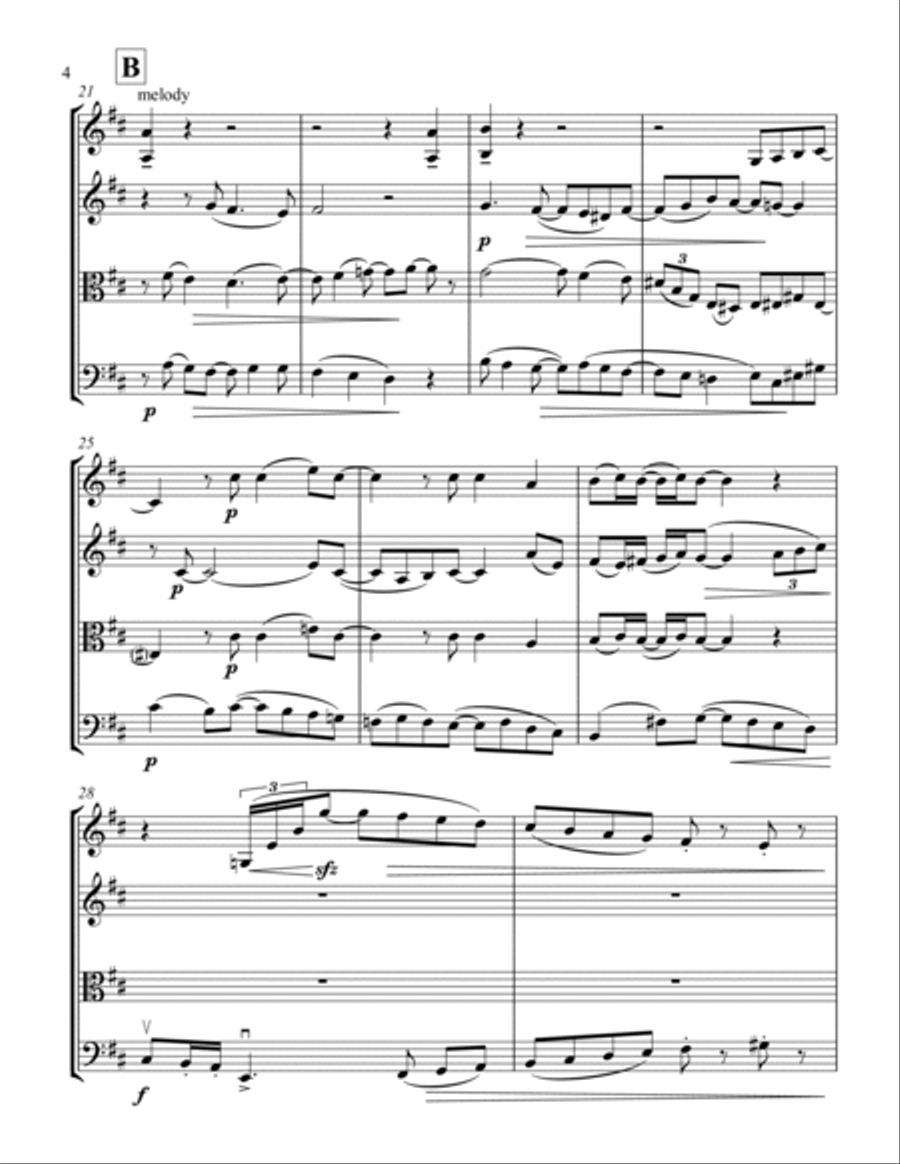 Us And Them String Quartet scores gallery preview page 4