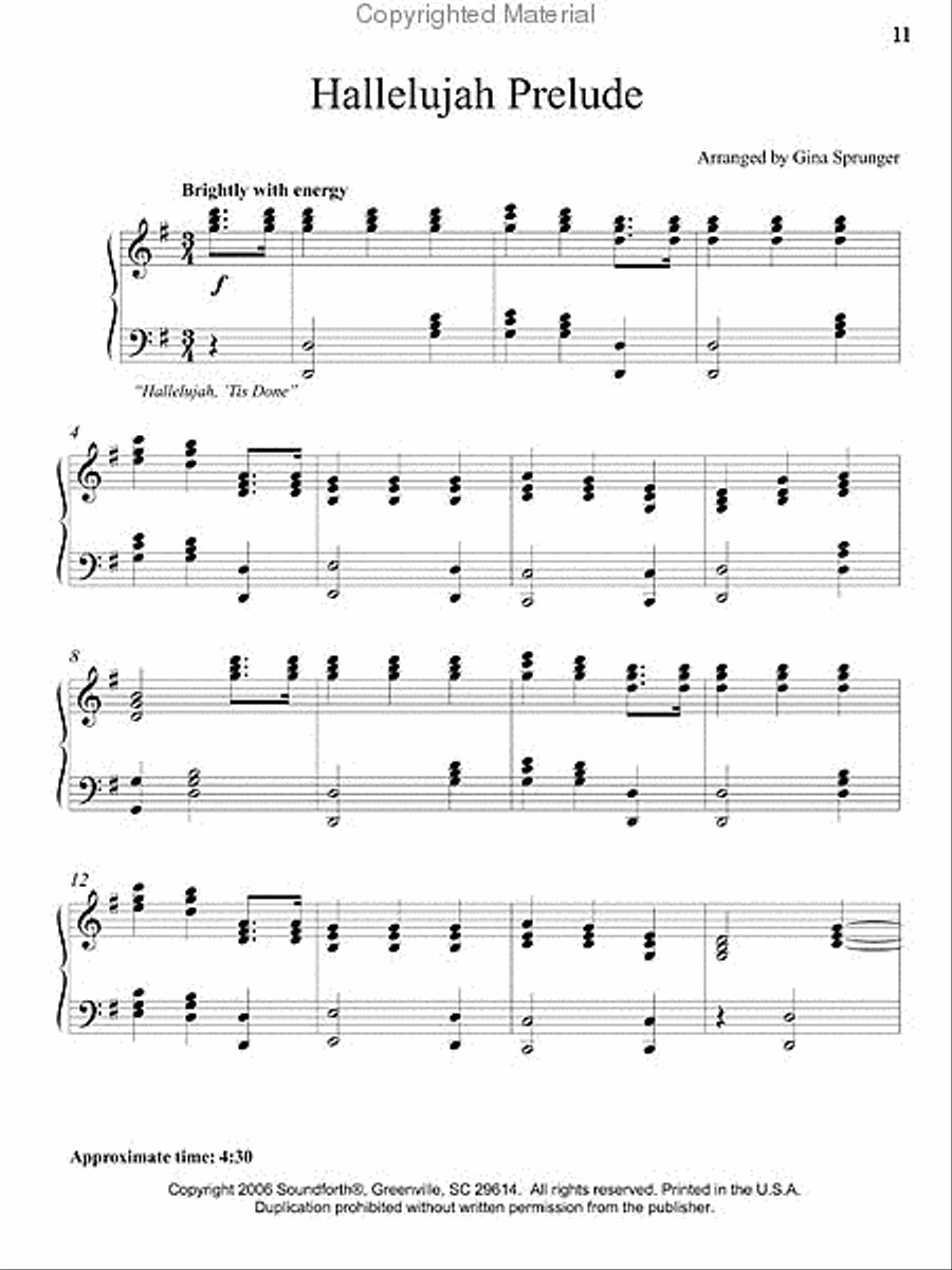 Piano Preludes Piano Solo scores gallery preview page 4