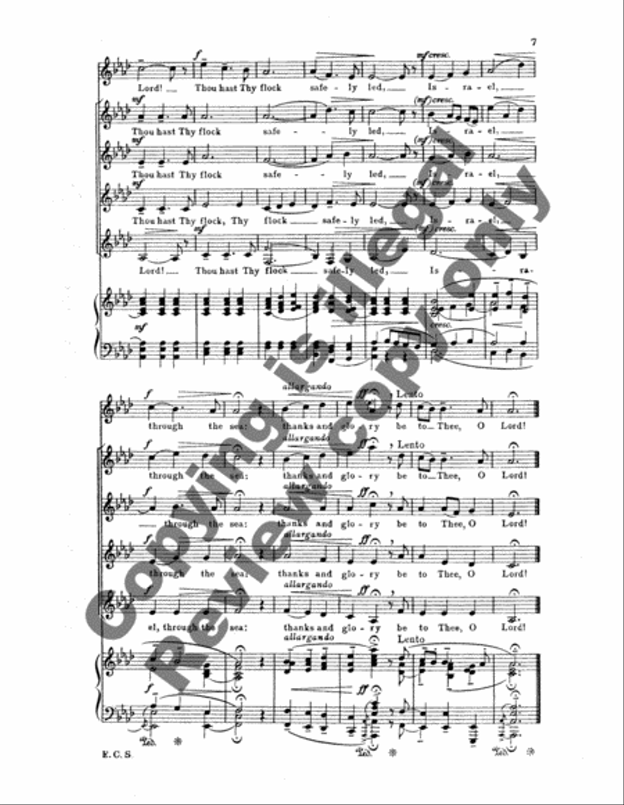 Thanks Be To Thee, O Lord SSAA scores gallery preview page 8