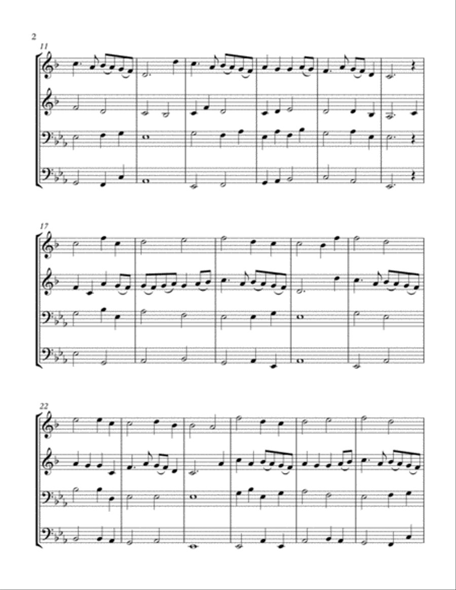 MacPherson's Lament (Brass Quartet) Brass Quartet scores gallery preview page 2