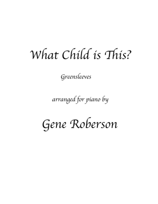 Book cover for What Child is This? Greensleeves