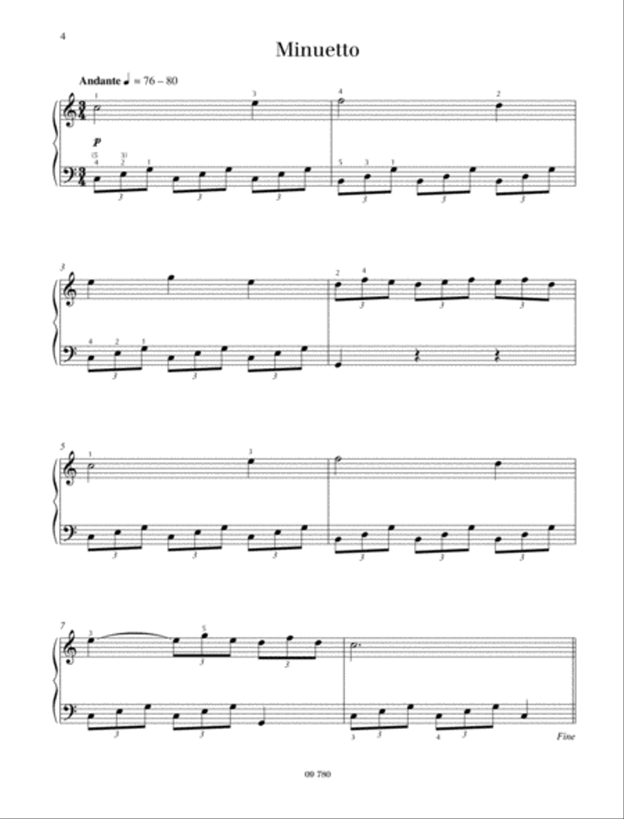 Sonatina G major Piano Solo scores gallery preview page 3