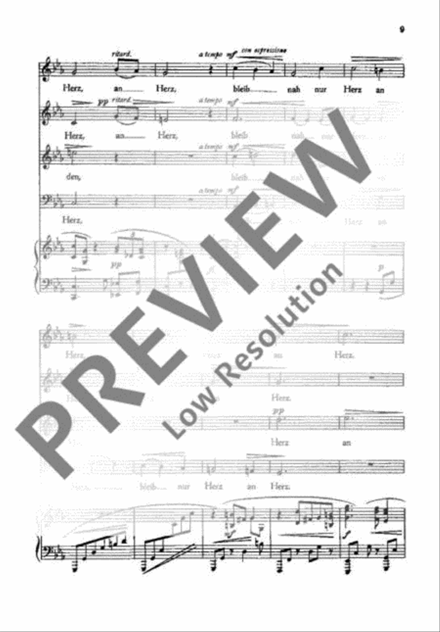 Drei Chöre 4-Part scores gallery preview page 12