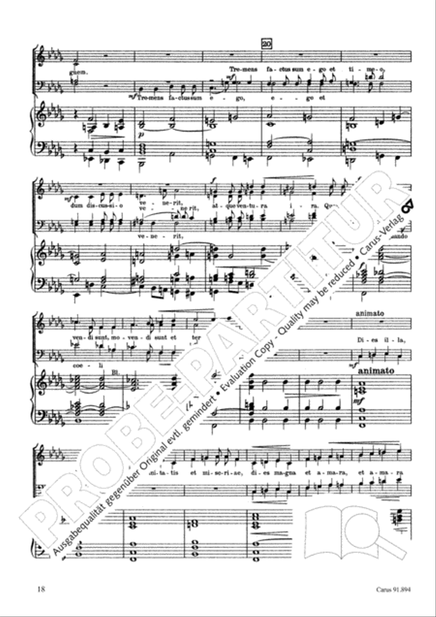 Requiem 4-Part scores gallery preview page 19