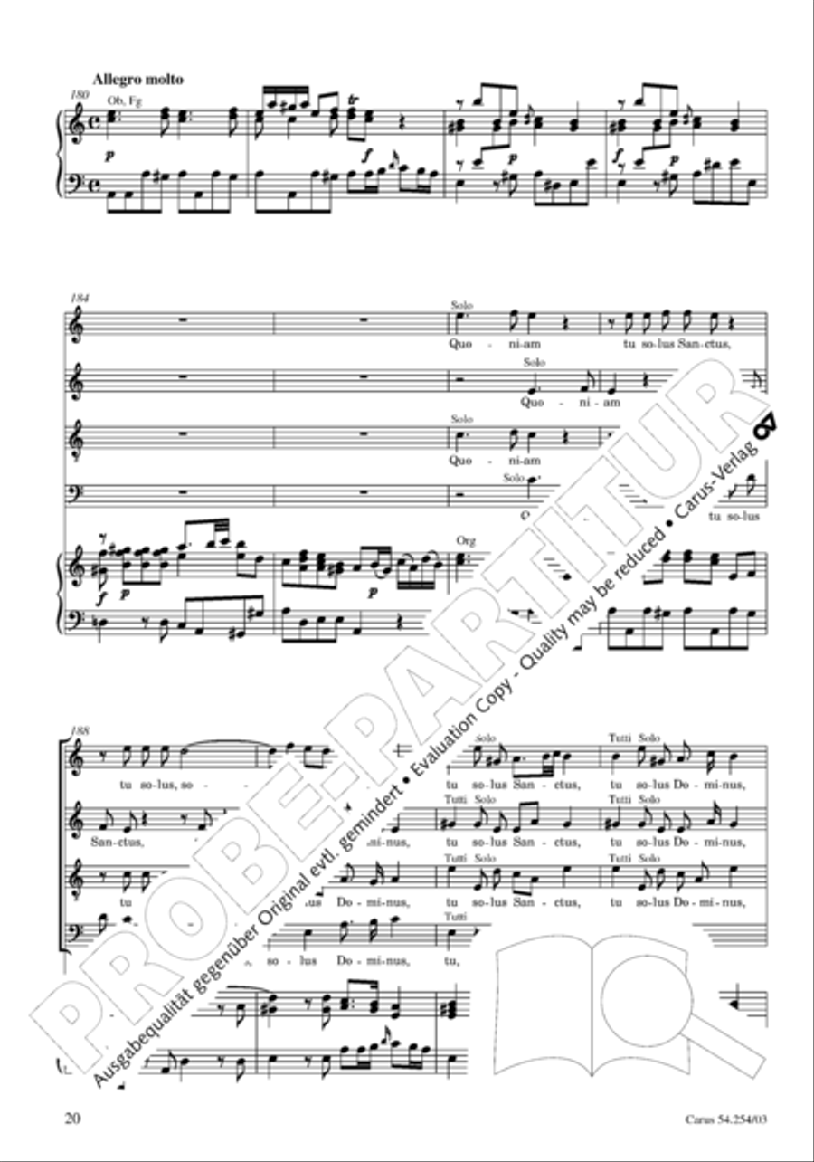 Missa Sancti Hieronymi 4-Part scores gallery preview page 21