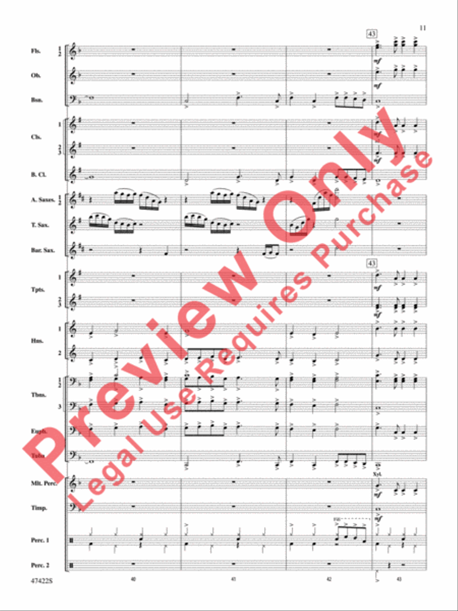Boughs of Holly Concert Band scores gallery preview page 12