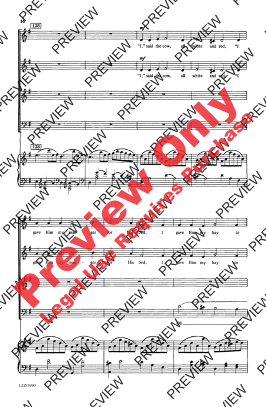 Carol Cantata Carol Cantata 4-Part scores gallery preview page 16