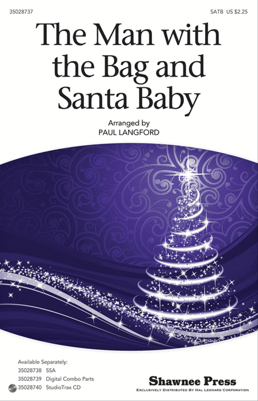The Man With The Bag And Santa Baby 4-Part scores gallery preview page 1