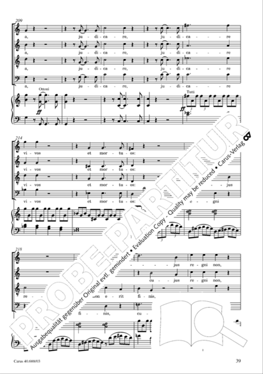 Mass in C Major 4-Part scores gallery preview page 40