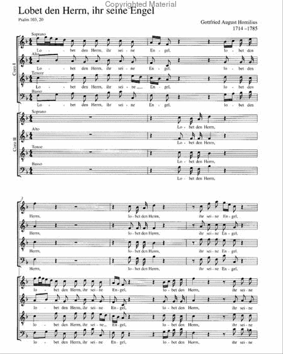 Lobet den Herrn, ihr seine Engel 4-Part scores gallery preview page 2