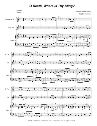 O Death, Where Is Thy Sting? (Duet for Bb-Trumpet and French Horn)