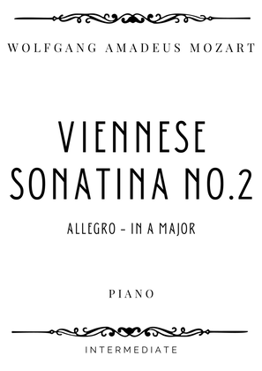 Book cover for Mozart - Allegro from Sonatina No. 2 in A Major - Intermediate
