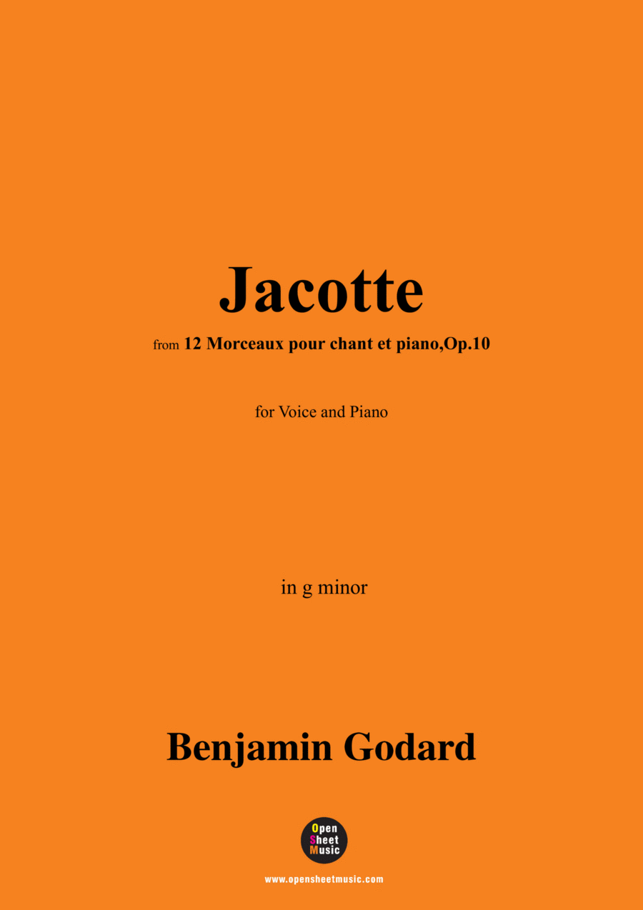 B. Godard-Jacotte,in g minor,Op.10 No.5 Voice scores gallery preview page 1