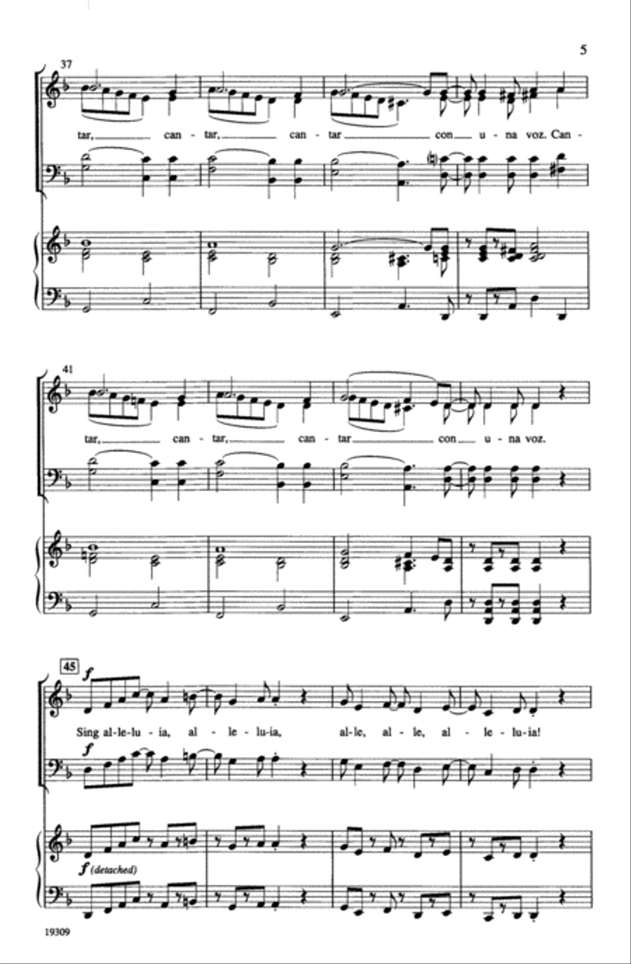 ¡Cantar! (Sing!) ¡Cantar! (Sing!) Choir scores gallery preview page 4