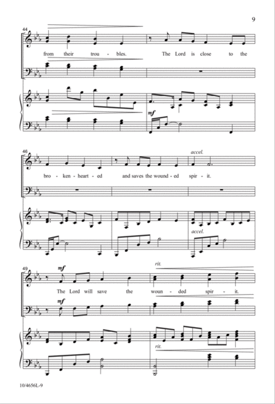 The Lord Is Listening 4-Part scores gallery preview page 9