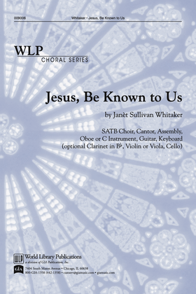 Book cover for Jesus, Be Known to Us