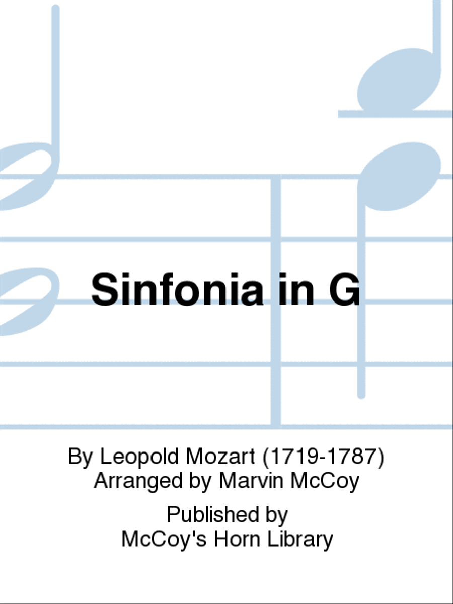 Sinfonia in G Piano Accompaniment scores gallery preview page 1