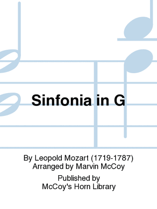 Book cover for Sinfonia in G