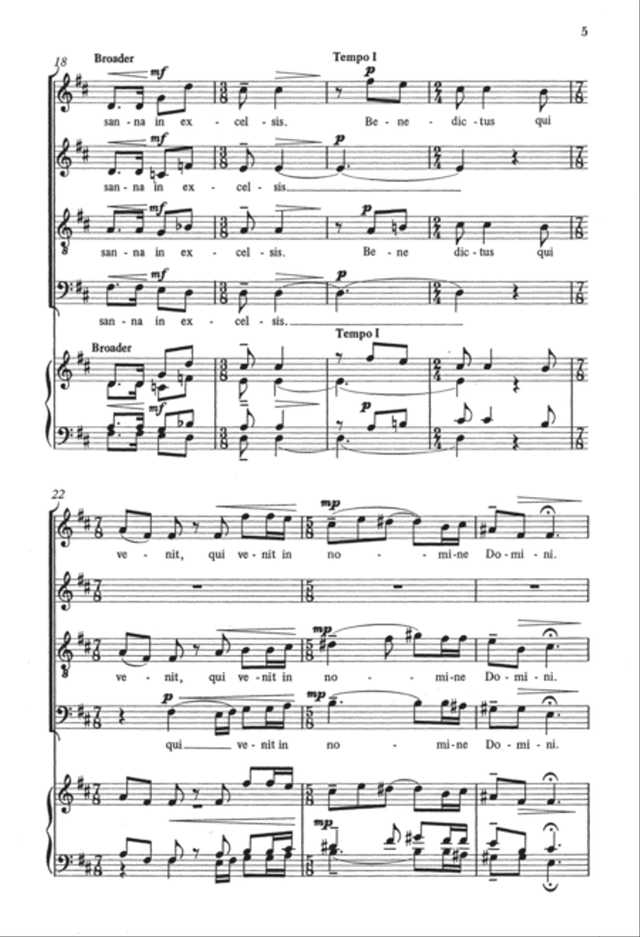 Hosanna 4-Part scores gallery preview page 4