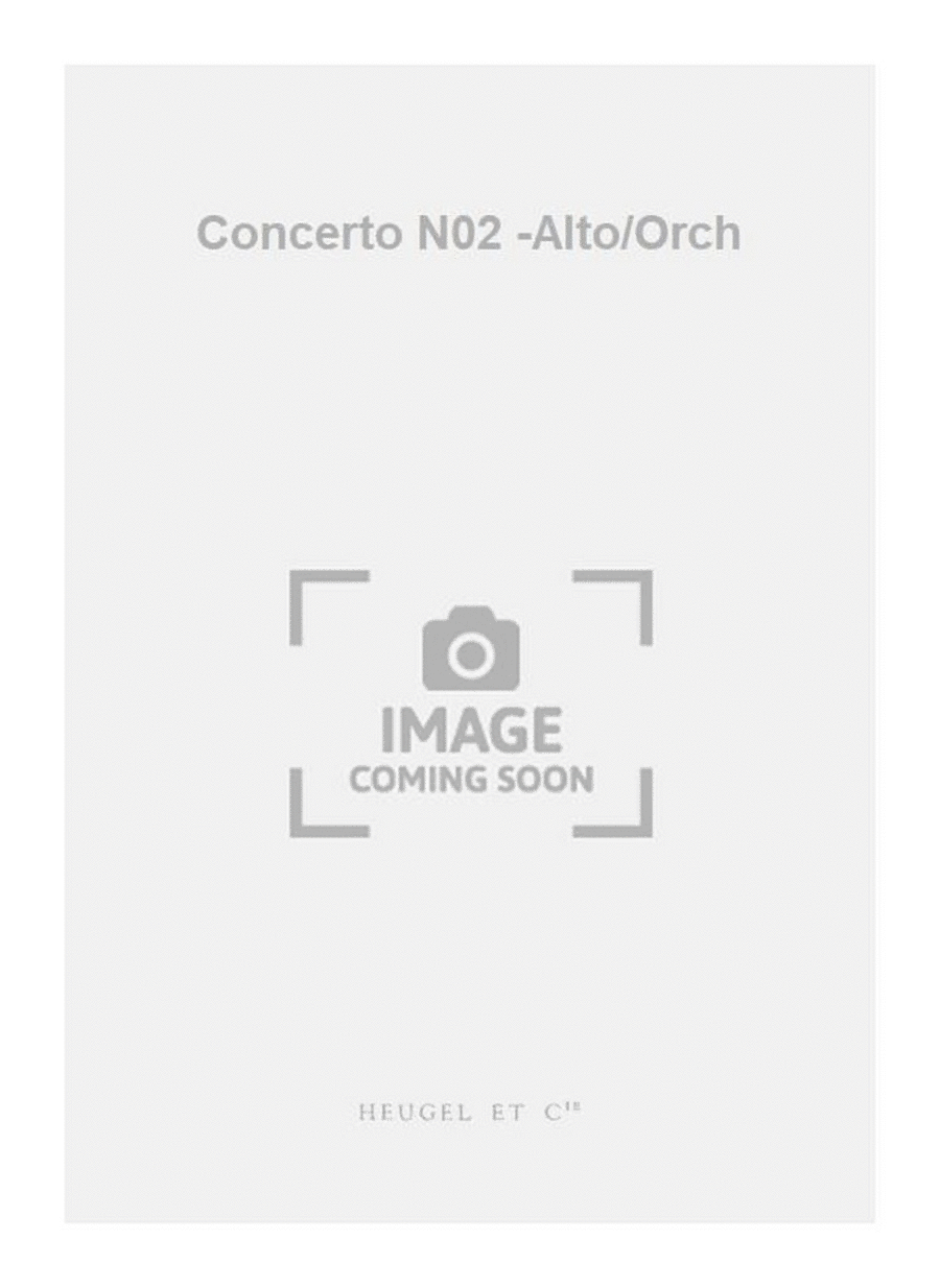 Concerto N02 -Alto/Orch Piano Accompaniment scores gallery preview page 1