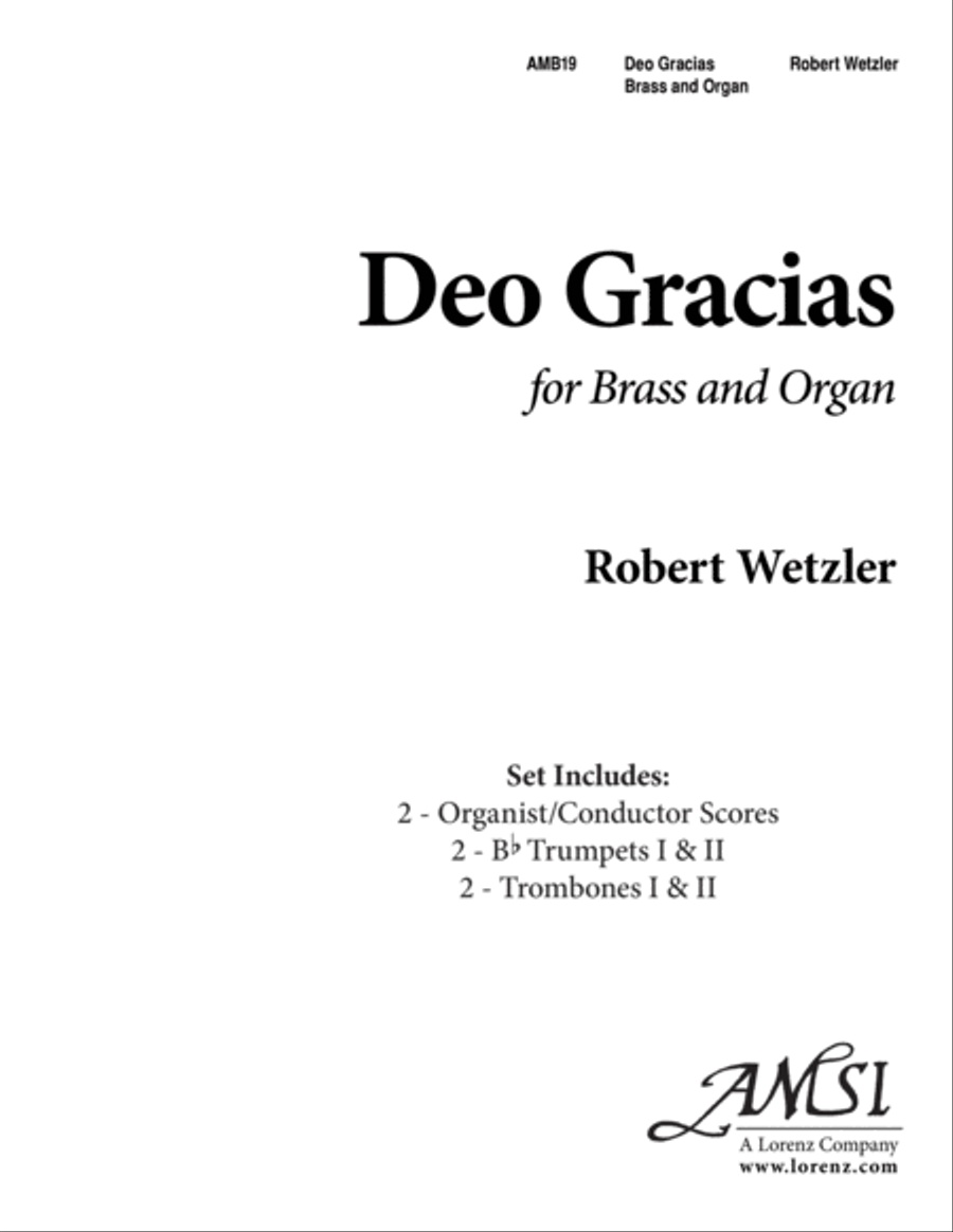 Deo Gracias Deo Gracias Brass Ensemble scores gallery preview page 1