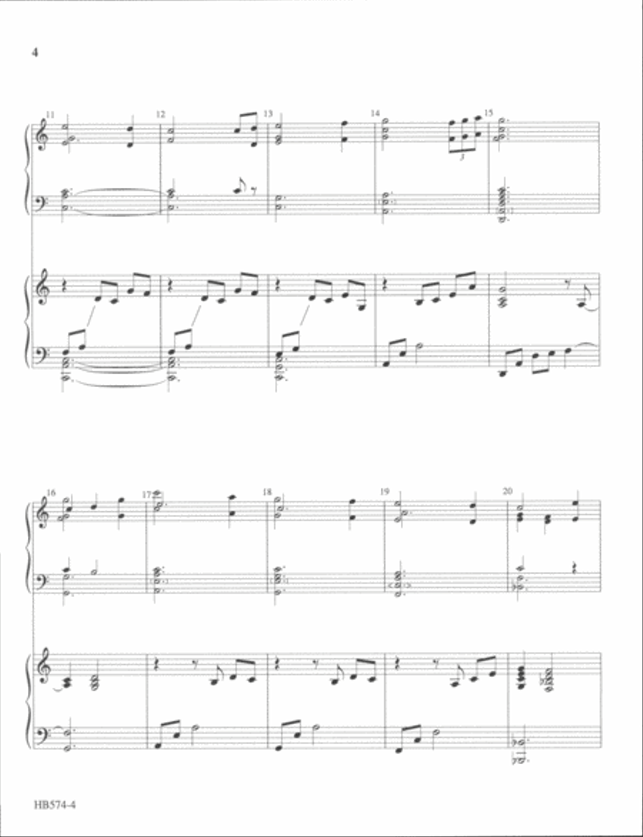 A Shepherd's Love - full score Handbell Choir scores gallery preview page 3