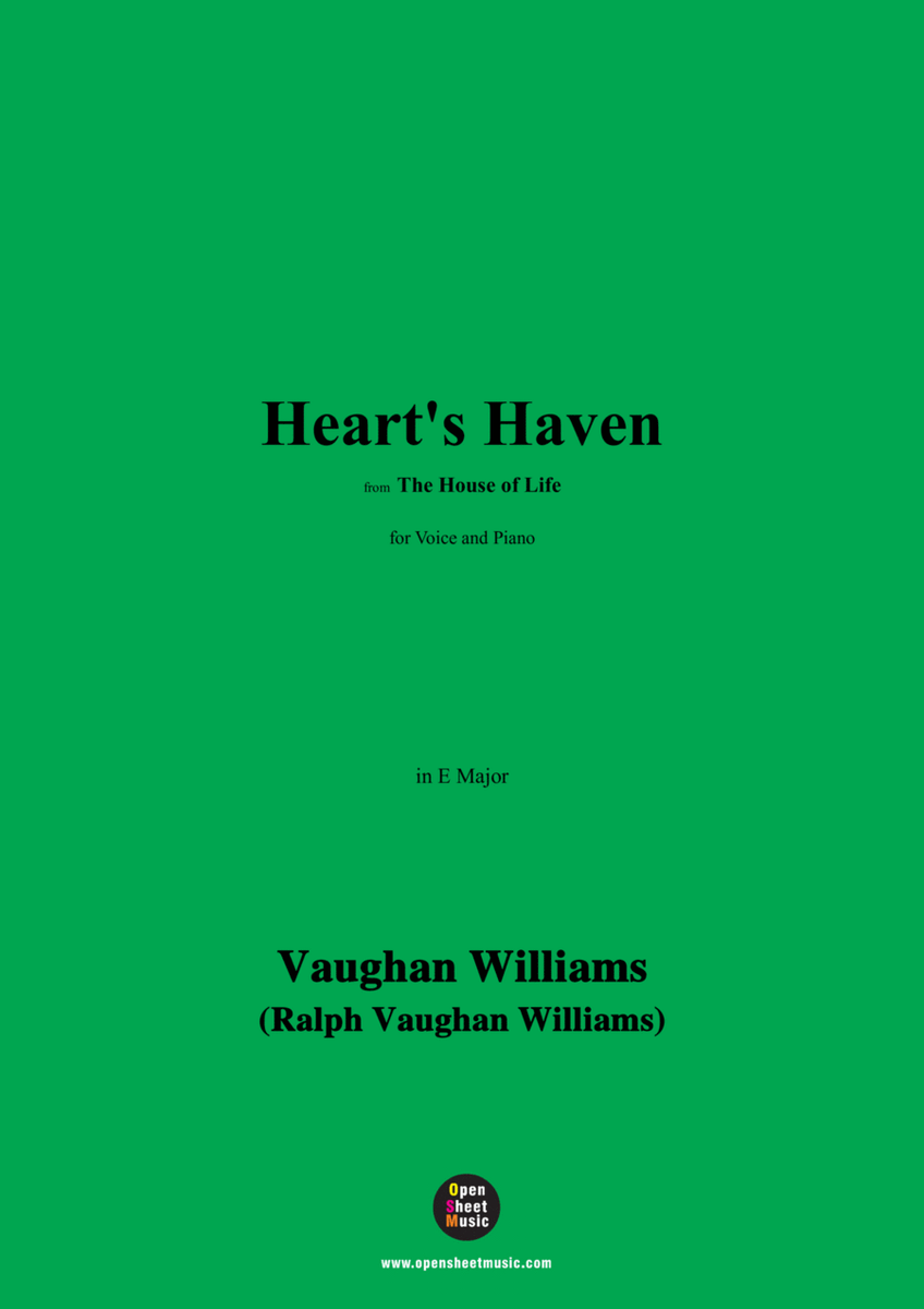 Vaughan Williams-Heart's Haven,in E Major