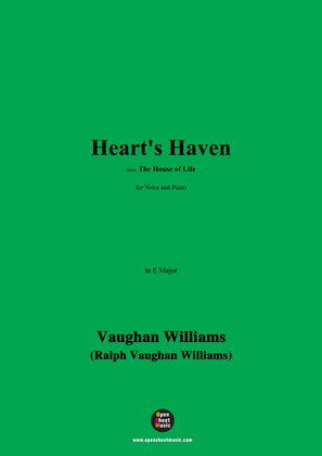 Book cover for Vaughan Williams-Heart's Haven,in E Major