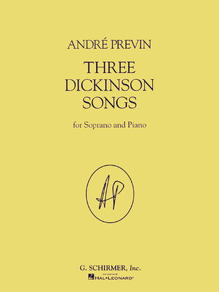 Book cover for Three Dickinson Songs