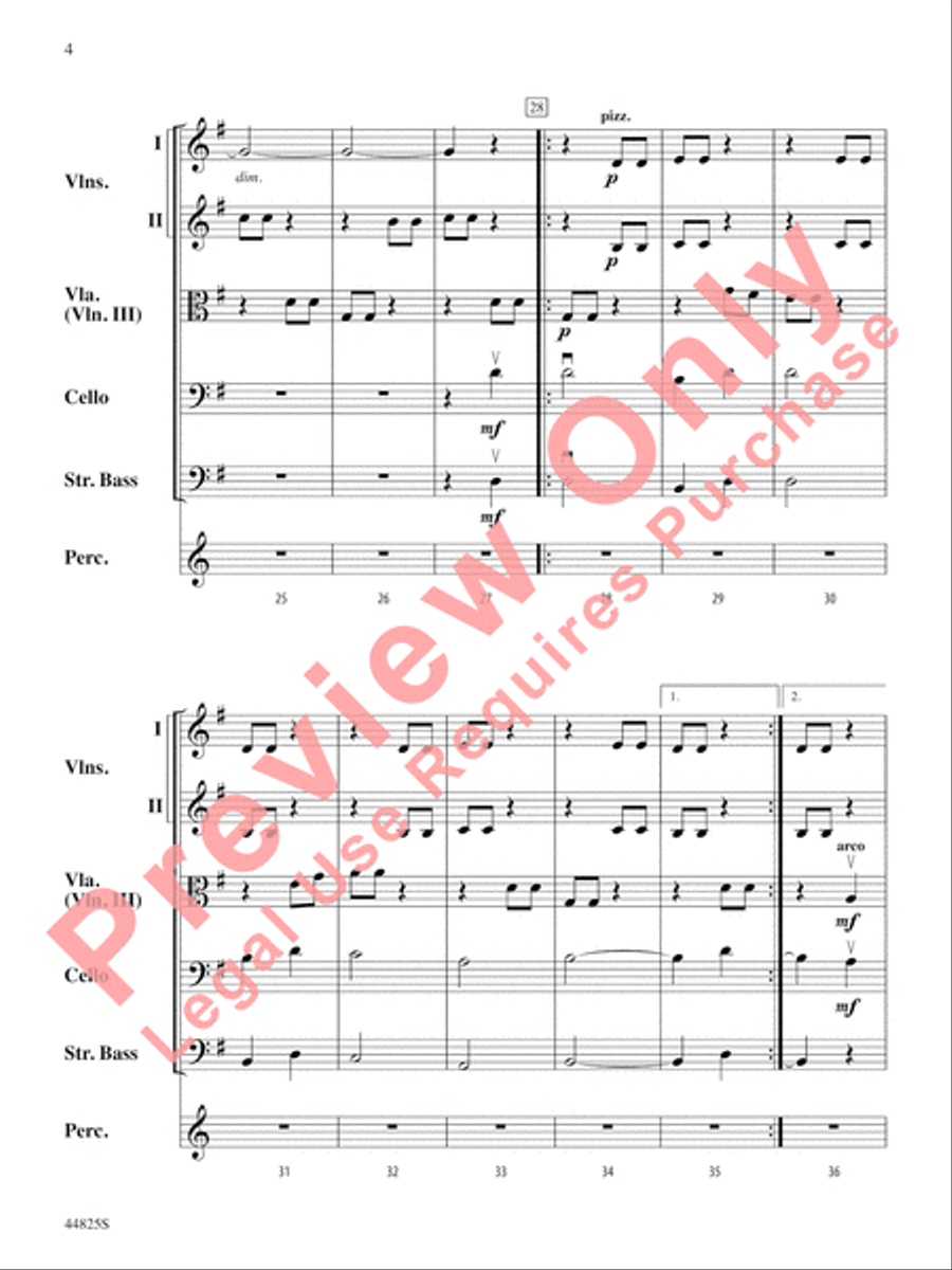 Glorious Sight String Orchestra scores gallery preview page 5