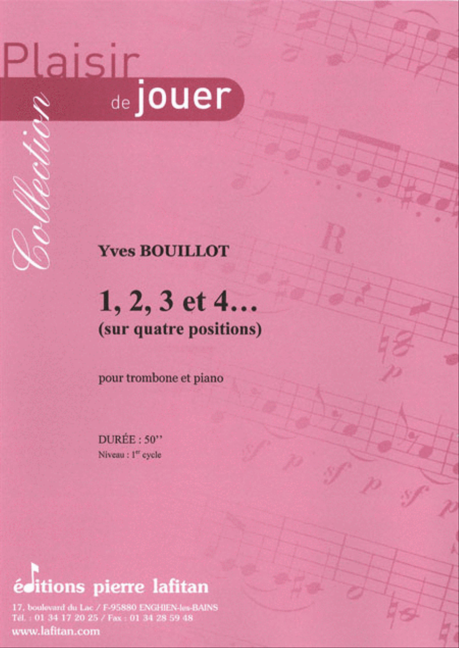 1, 2, 3 et 4 - (Sur Quatre Positions) Piano Accompaniment scores gallery preview page 1