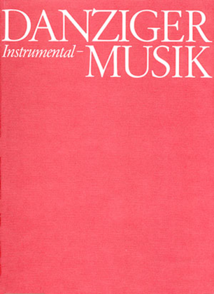 Book cover for Danziger Orgelmusik. 16.- 18. Jahrhundert
