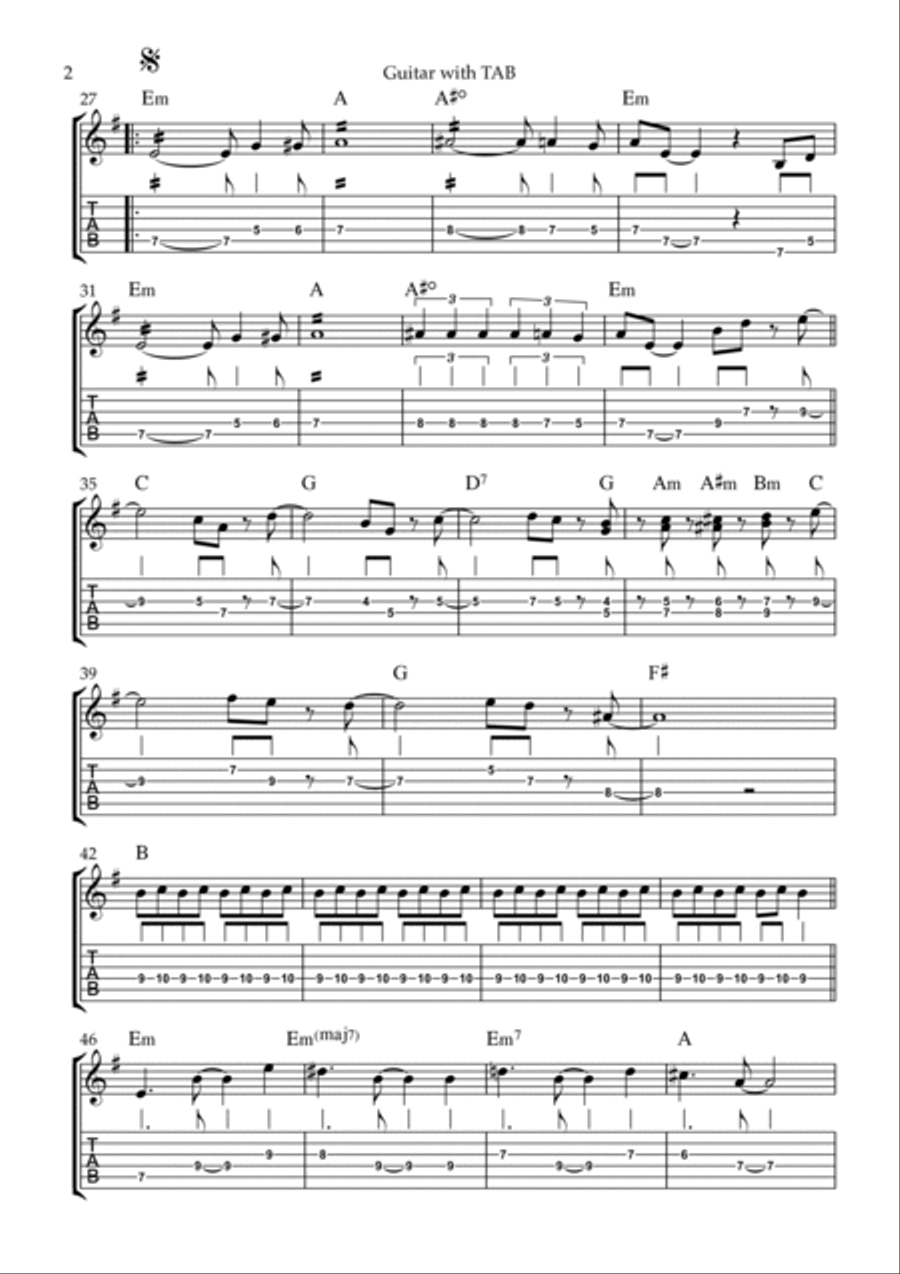 Chikaku To Kairaku No Rasen Electric Guitar scores gallery preview page 2